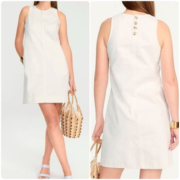 J. Crew Dresses & Skirts - J.Crew Denim Shift Dress in White